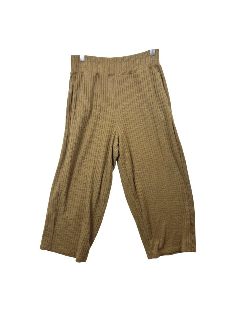 ✨3/$30 Oak + Fort Ribbed Knit Wide Leg Pants Beige S